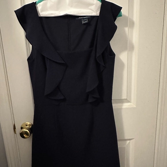 French Connection Whisper Square Neck Ruffle Dress - Picture 4 of 6